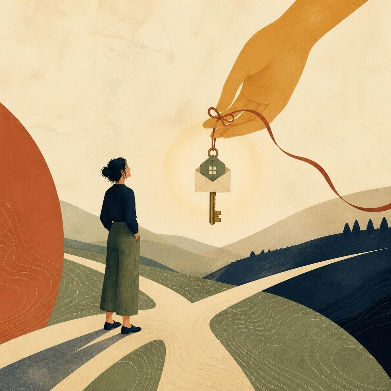 An adult considering financial help from a parent when the money comes with expectations.